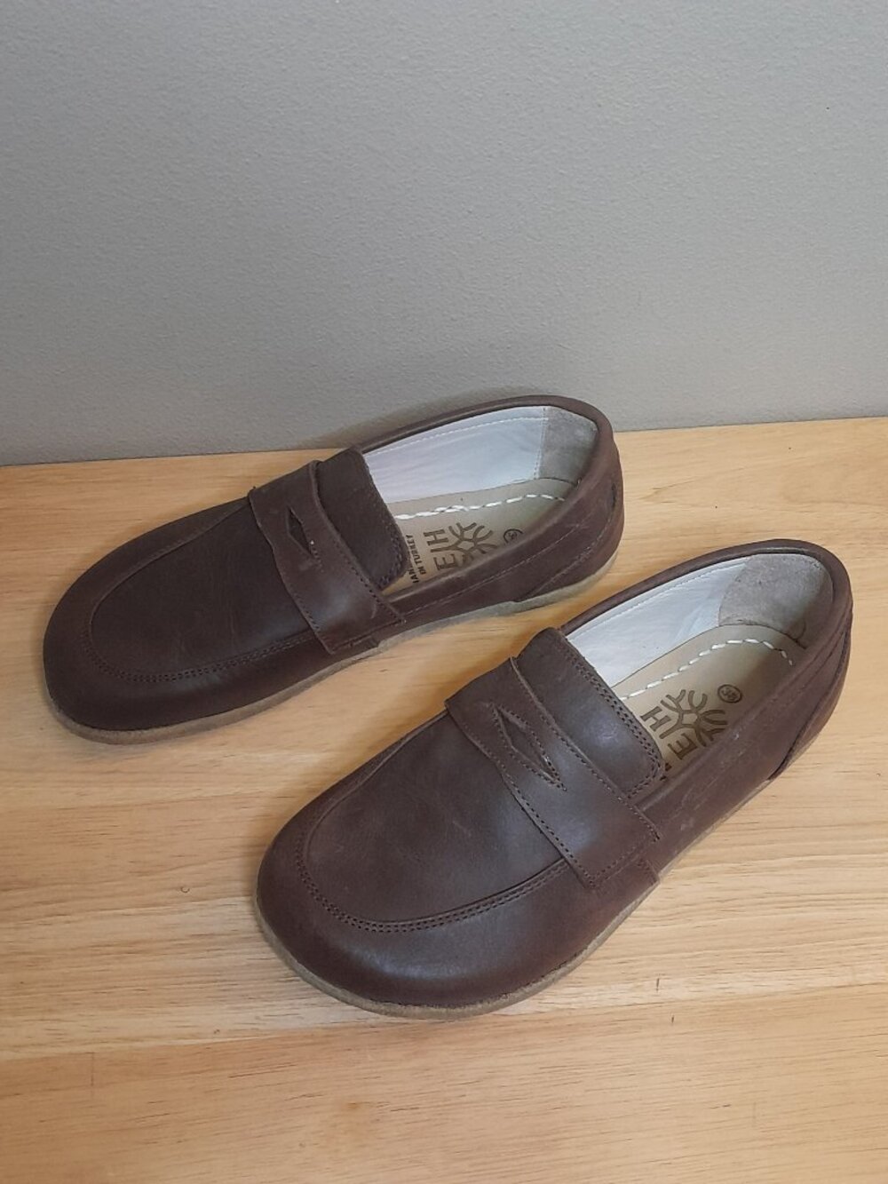 Earthing Harmony Leather Grounding Earthing Barefoot Penny Loafers EU 38